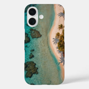 koraalzonsondergang iPhone 16 hoesje
