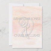 KORAL WATERVERF MODERN WEDING SAVE THE DATE (Achterkant)