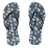 Koralen met schelpenpatroon teenslippers (Voetbed)