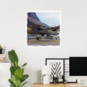 Korat AFB Thailand 1968 F-105 A1 Afdruk Poster (Thuiskantoor)