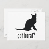 Korat Cat Briefkaart (Voorkant / Achterkant)