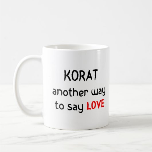 korat liefde koffiemok (Links)