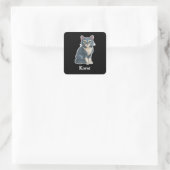 Korat Vierkante Sticker (Tas)