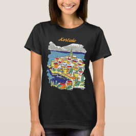 Korcula, tekening t-shirt