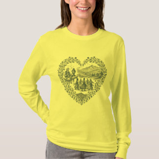 Kordisch erfgoed hartontwerp t-shirt