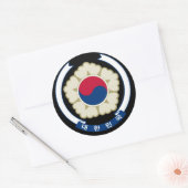 Korea* Afdichting Ronde sticker (Envelop)