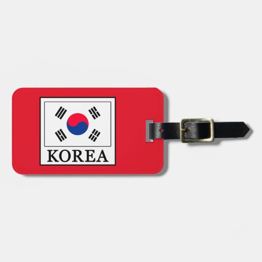 Korea Bagagelabel (Voorkant horizontaal)