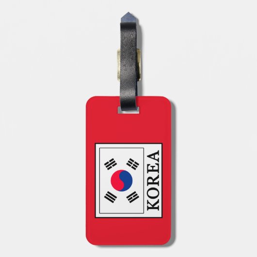 Korea Bagagelabel (Achterkant verticaal)