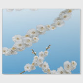 Korea Cherry Blossom White Cadeaupapier (Vlak)