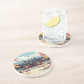 Korea is een voormalig afbeelding Onderzetter (Zijkant)