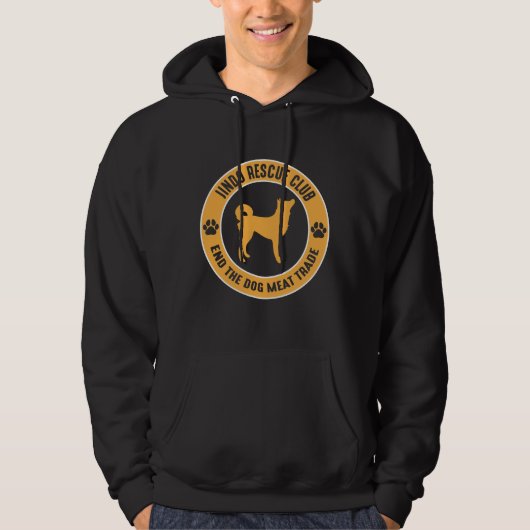 Korea Jindo Dog Rescue Pet Adoption Shelter Care Hoodie (Voorkant)