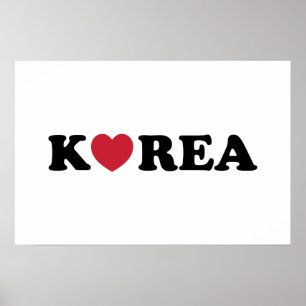 Korea Liefde Hart Poster