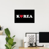 Korea Liefde Hart Poster (Thuiskantoor)