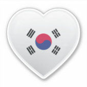 Korea Love Flag Sticker (Voorkant)