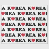 Korea Love Heart Cadeaupapier (Vlak)