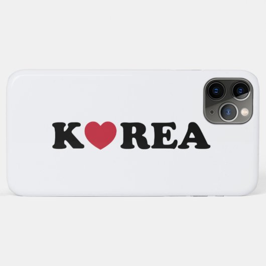 Korea Love Heart Case-Mate iPhone Case (Achterkant (horizontaal))