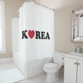 Korea Love Heart Douchegordijn (In situ)