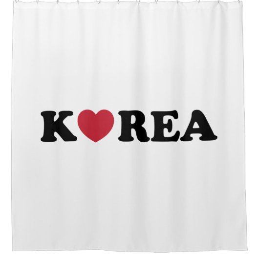 Korea Love Heart Douchegordijn (Voorkant)