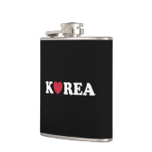 Korea Love Heart Flask Heupfles (Links)