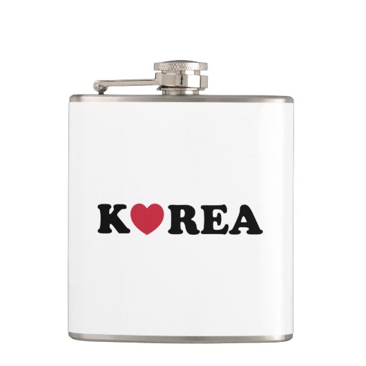 Korea Love Heart Heupfles (Voorkant)