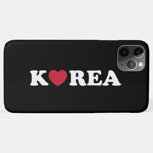 Korea Love Heart Hoesje-Mate iPhone Case Case (Achterkant (horizontaal))