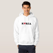 Korea Love Heart Hoodie (Voorkant volledig)