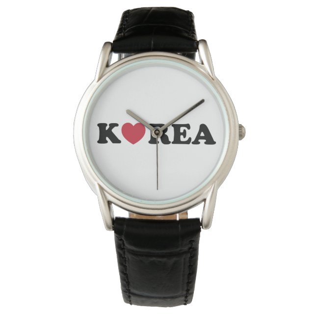 Korea Love Heart Horloge (Voorkant)