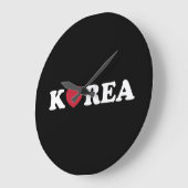 Korea Love Heart Large Clock Grote Klok (Hoek)