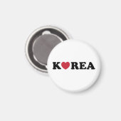 Korea Love Heart Magneet (Voorkant / Achterkant)