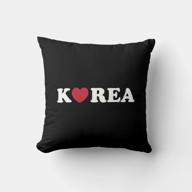 Korea Love Heart Sierkussen (Voorkant)
