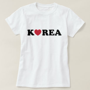 Korea Love Heart T-shirt