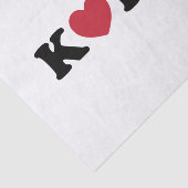 Korea Love Heart Tissuepapier (Detail)