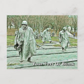 Korea-oorlog Veteranenmonument Briefkaart (Voorkant)