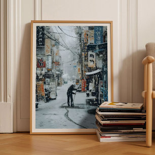 Korea Print Korea Poster Seoul Afdruk Winter Muur
