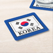 Korea Vierkante Kartonnen Onderzetter (Schuin)