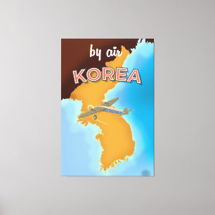 Korea vintage poster print