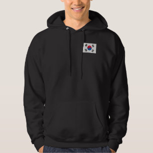 Korea vlag met Koreaanse kleuren Hoodie