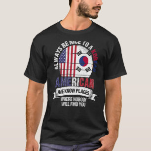 Koreaans-Amerikaans We kennen plekken waar Zuid-Ko T-shirt
