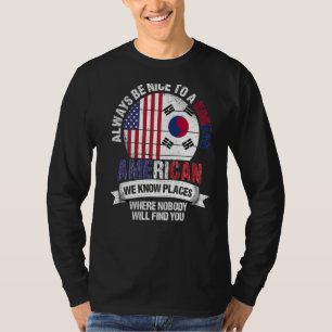 Koreaans-Amerikaans We kennen plekken waar Zuid-Ko T-shirt