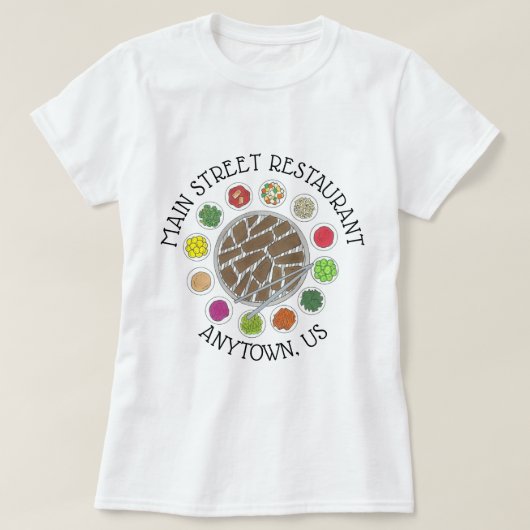 Koreaans BBQ Barbecue Barbeque Food Restaurant T-shirt (Design voorkant)