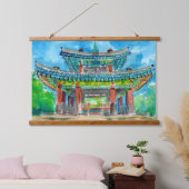 Koreaans boeddhisShrine Hangend Wandkleed (Slaapkamer)