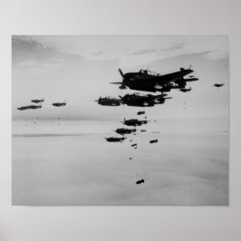 Koreaans Bombardement Poster