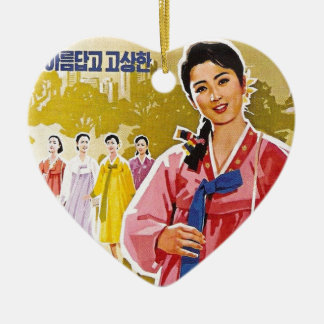Koreaans Dames met Hanbok Keramisch sieraad Keramisch Ornament