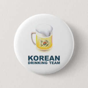 Koreaans Drink team Ronde Button 5,7 Cm
