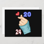 Koreaans hart 2024 aankondiging (Voorkant / Achterkant)