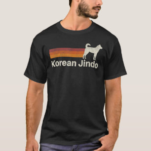  Koreaans Jindo Retro mam T-shirt