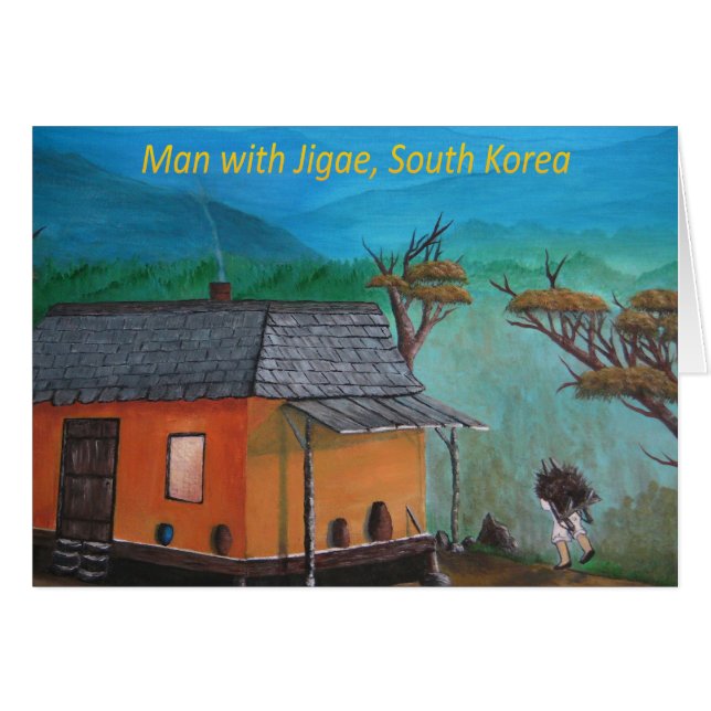 Koreaans Man met hout (Jigae) (Voorkant Horizontaal)
