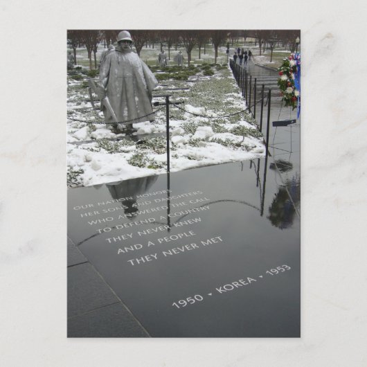 Koreaans monument briefkaart (Voorkant)