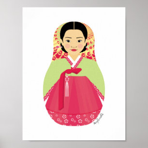 Koreaans Poster Matryoshka