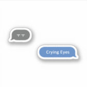 Koreaans Slang Chat Bubble ㅜ ㅜ Sticker (Voorkant)